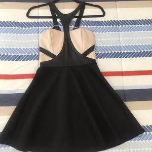 Color Block flare dress